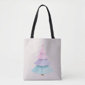 Pastel Christmas Tree Tasche (Vorderseite)