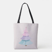 Pastel Christmas Tree Tasche (Rückseite)