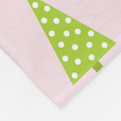 Pastel Christmas Trees Fleece Blanket (Ecke)