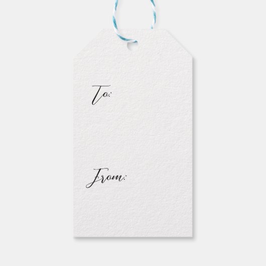 Pastel Christmas Trees Geschenkanhänger (Rückseite)