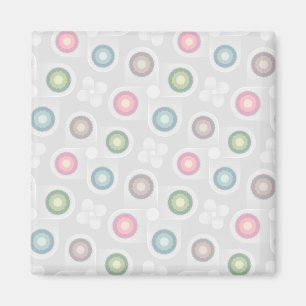 Pastel Circle Pattern Magnet