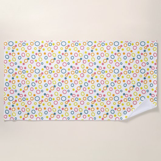 Pastel Circles Strandtuch (Vorderseite)