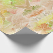 Pastel Citrus Aquarell Designer Druckmuster Geschenkpapier (Ecke)