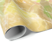 Pastel Citrus Aquarell Designer Druckmuster Geschenkpapier (Rolleneckpunkt)