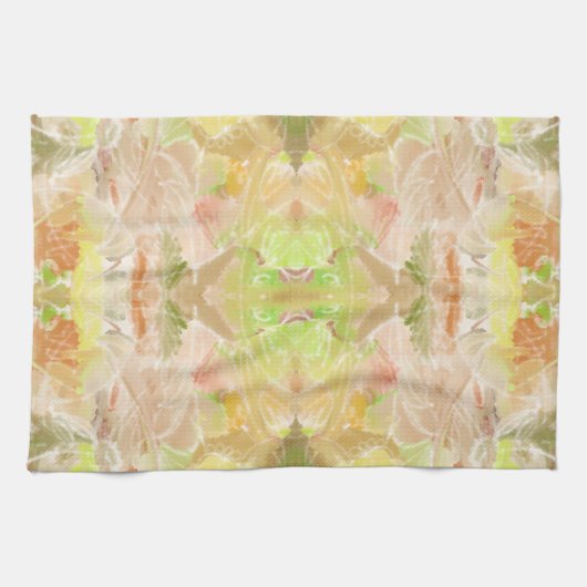 Pastel Citrus Aquarell Designer Druckmuster Geschirrtuch (Horizontal)
