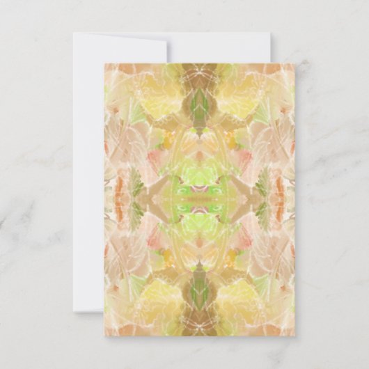 Pastel Citrus Aquarell Designer Druckmuster Karte (Vorderseite)