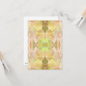 Pastel Citrus Aquarell Designer Druckmuster Karte (Vorderseite/Rückseite Beispiel)