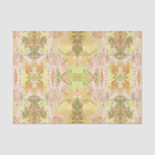 Pastel Citrus Aquarell Designer Druckmuster Seidenpapier (Vorderseite)