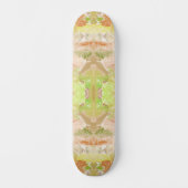 Pastel Citrus Aquarell Designer Druckmuster Skateboard (Vorderseite)