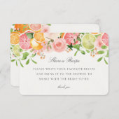 Pastel Citrus Floral Gemeinsame Nutzung eines Reze Begleitkarte (Vorne/Hinten)