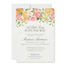 Pastel Citrus Floral Kleine Süsse Kinderdusche