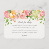 Pastel Citrus Floral Süsse Books for Baby Insert (Vorderseite)