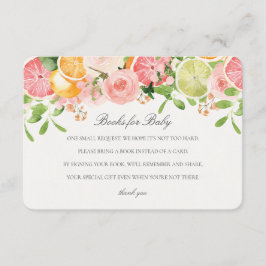 Pastel Citrus Floral Süsse Books for Baby Insert