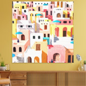 Pastel Cityscape Leinwanddruck (Insitu (Wohnzimmer))