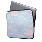 Pastel Cloud Aesthetic Laptop Sleeve (Vorderseite Links)
