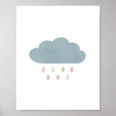 Pastel Cloud Girl Kinderzimmer Decke Poster (Vorne)