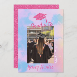 Pastel Clouds Abschluss Era Lover Pink Glitzer Ankündigung