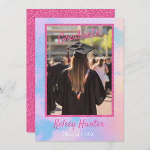 Pastel Clouds Abschluss Era Lover Pink Glitzer Ankündigung