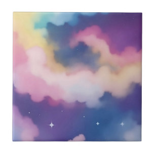 Pastel Clouds auf der Starry Night Sky Fliese