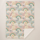 Pastel Clouds Blanket Sherpa Hug for Little Stars Sherpadecke (Vorderseite)
