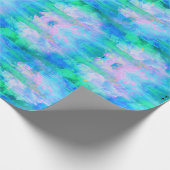 Pastel Cloudy Blues Wrapping Paper Geschenkpapier (Ecke)