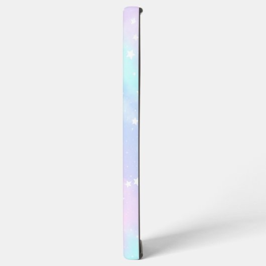 Pastel Cloudy Sky with Stars Dreamy Design Samsung Galaxy Hülle (Linke Seite)