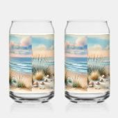 Pastel Coastal Dunes Watercolor Dosenglas (Links)