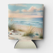 Pastel Coastal Dunes Watercolor Dosenkühler (Vorderseite)