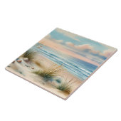 Pastel Coastal Dunes Watercolor Fliese (Seite)