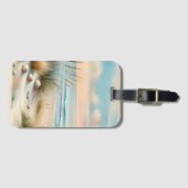 Pastel Coastal Dunes Watercolor Gepäckanhänger (Vorderseite (Horizontal))