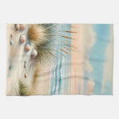 Pastel Coastal Dunes Watercolor Geschirrtuch (Horizontal)