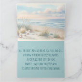 Pastel Coastal Dunes Watercolor Karte (Innenseite)