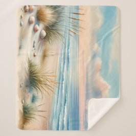 Pastel Coastal Dunes Watercolor Sherpadecke