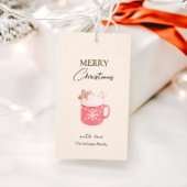 Pastel Cocoa Tasse Cookie Frohe Weihnachten Geschenkanhänger