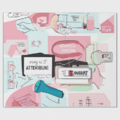 Pastel Collage Dream Geschenkpapier (Flach)