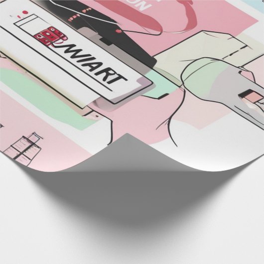 Pastel Collage Dream Geschenkpapier (Ecke)