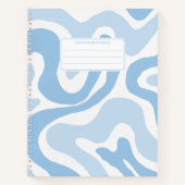 Pastel Color Abstraktes Muster Groovy Notizblock (Vorderseite)