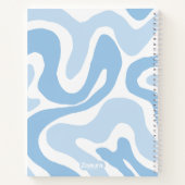 Pastel Color Abstraktes Muster Groovy Notizblock (Rückseite)