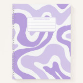 Pastel Color Abstraktes Muster Groovy Notizblock (Vorderseite)