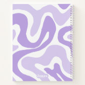 Pastel Color Abstraktes Muster Groovy Notizblock (Rückseite)