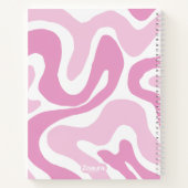 Pastel Color Abstraktes Muster Groovy Notizblock (Rückseite)