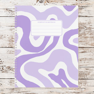 Pastel Color Abstraktes Muster Groovy Notizblock