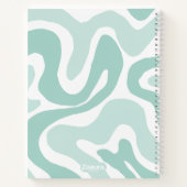 Pastel Color Abstraktes Muster Groovy Notizblock (Rückseite)