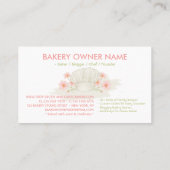 Pastel Color Bakery Patry Koch Visitenkarte (Rückseite)