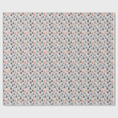 Pastel Color Christmas Tree Muster Geschenkpapier (Flach)