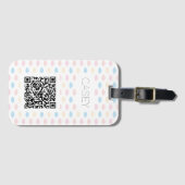 Pastel Color Clouds Pink Blue Yellow Modern. Gepäckanhänger (Vorderseite (Horizontal))