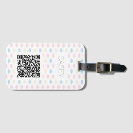 Pastel Color Clouds Pink Blue Yellow Modern. Gepäckanhänger