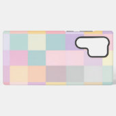 Pastel Color Grid Block Phone Case Samsung Galaxy Hülle (Rückseite (Horizontal))