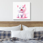 Pastel Color Niedlich Kitten Leinwand (Insitu (Schlafzimmer))