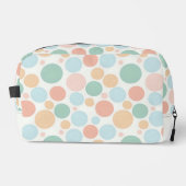 Pastel Color Polka Dots Waschbeutel (Vorderseite)